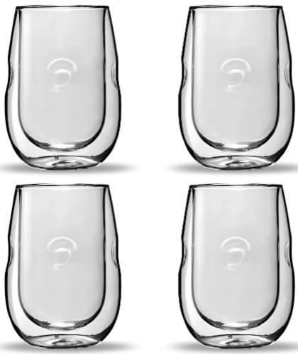 Moderna Artisan Series Double Wall Insulated Wine Glasses Set Of 4 Beverage Glasses 1 Fred