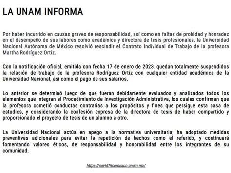 Despide La Unam A Asesora De Tesis De Esquivel