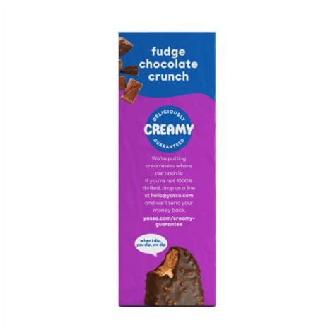 Yasso Frozen Greek Yogurt Fudge Chocolate Crunch Bars 4 Ct King Soopers