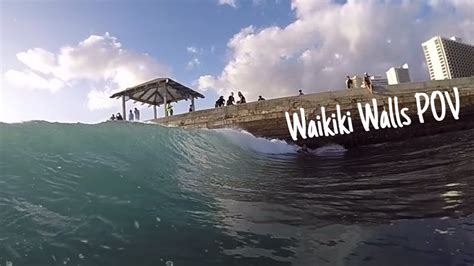 Waikiki Walls Bodyboarding Pov Gopro 4 Youtube