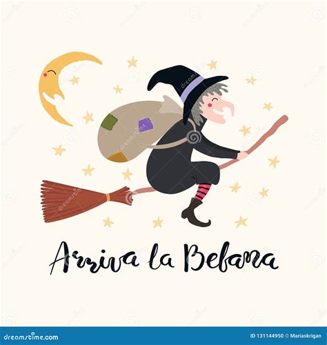 Arriva La Befana Italian Translation Befana Arrives Cute Witch