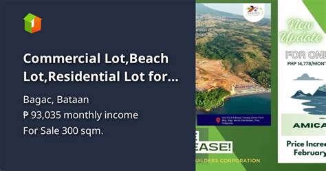 Commercial Lotbeach Lotresidential Lot For Sale At Amica Coast Bagac