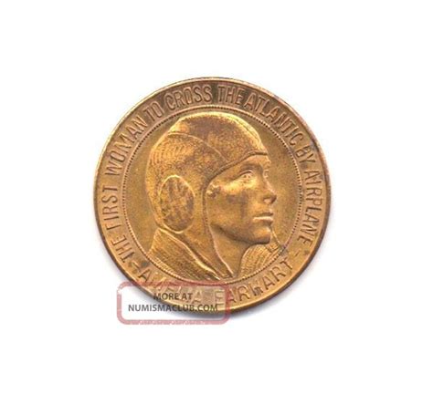 Scarce Amelia Earhart 1928 Commemorative Medal