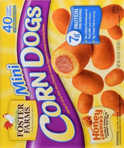 Foster Farms® Honey Crunchy Mini Corn Dogs, 40 ct / 29.3 oz - QFC