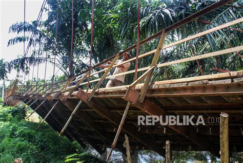 Jembatan Gantung Ambruk Di Aceh Utara Republika Online