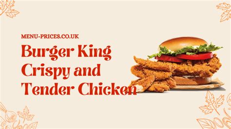 Burger King Menu With Prices Uk