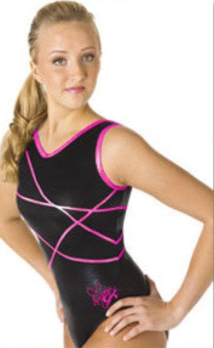 Pink Striped Nastia Luikin Leotard From Gk Elite Athletic Tank Tops