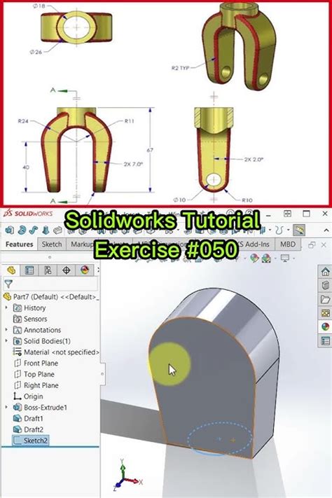 Solidworks Tutorial Exercise 050 Youtube