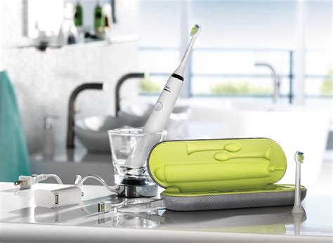 Philips Sonicare Diamondclean Toothbrush Charges Via Rinsing Glass Or Usb