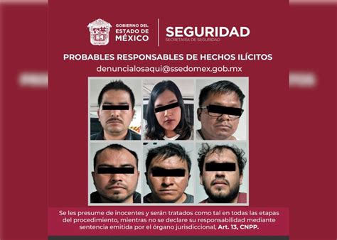 Secretaría De Seguridad Detiene A Seis Posibles Integrantes De Grupo