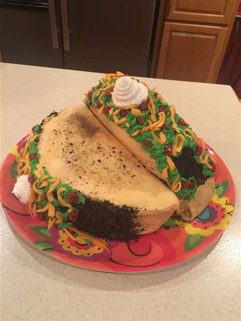 Let S Taco Bout This Cake This One Was Fun To Make With A Fondant