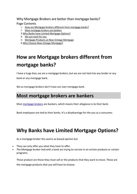 Ppt Why Mortgage Brokers Are Better Than Mortgage Banks Converted 1