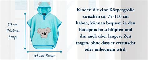 Morgenstern Badeponcho Kinder Baby M Dchen Jungen Baumwolle Oeko