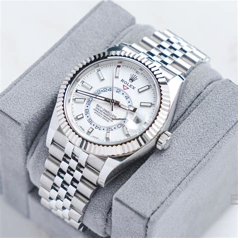 Rolex Sky Dweller Jubilee Bracelet White Index Dial For Price On