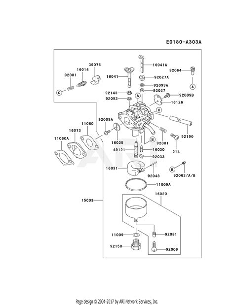 Kawasaki Fc V Es Stroke Engine Fc V Parts Diagram For Carburetor