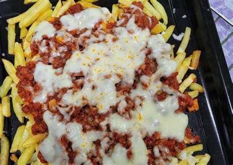 Resipi Bolognese Loaded Fries Oleh RH Kitchens Cookpad