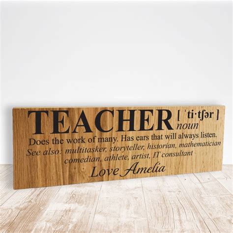 Teacher Definition For 30x10cm Block Vinyl Sticker