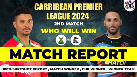 CPL 2024 2nd Match Antigua And Barbuda Falcons Vs Guyana Amazon