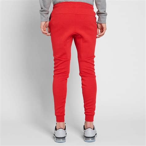 Nike Tech Fleece Jogger University Red Heather And Black End Us