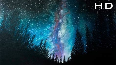 How To Draw Milky Way Galaxy With Pastels Step By Step Timelapse