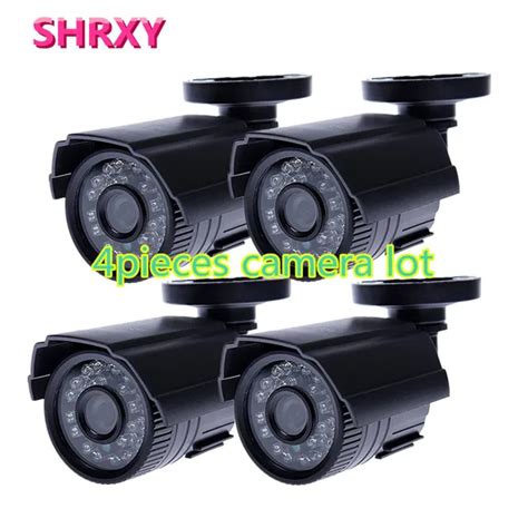 Hd 4pieces Cctv Camera 700tvl Ir Cut Filter 24 Hour Daynight Vision