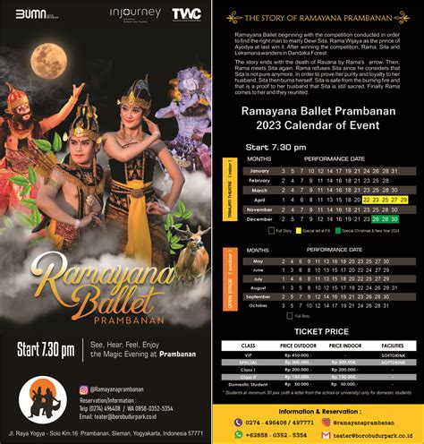 Jadwal Pentas Sendratari Ramayana Taman Wisata Candi