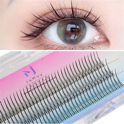 A Shape Spikes Fish Tail Cluster Eyelash Mix Heat Bonded Extension