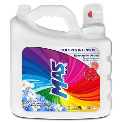 Mas Color Detergente Líquido Con Suavizante 9 L Cropa Fresh