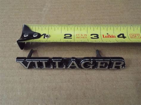 Nos Fender Emblem Mercury Montego Villager