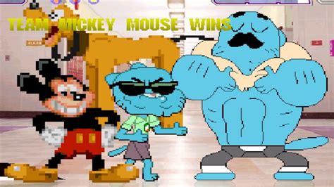 Mickey Mouse Team Up With Mom Rage Nicole And Gumball Watterson In