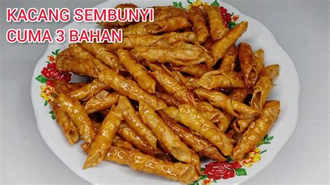 HANYA 3 BAHAN JADI KUE LEBARAN RESEP KACANG SEMBUNYI RENYAH DAN