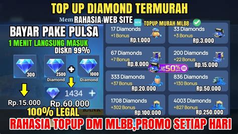 Tempat Top Up Diamond Mobile Legend Paling Murah Bisa Bayar Pake Pulsa 2023 Diamond Ml Termurah