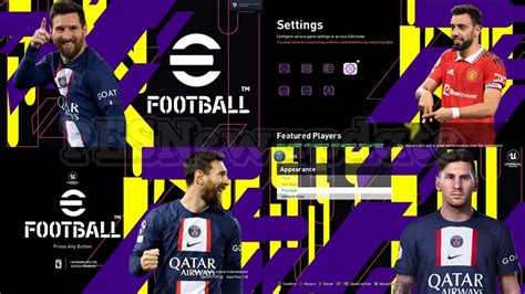 Pes 2021 Menu Efootball 2023 Black Yellow Purple By Pesnewupdate