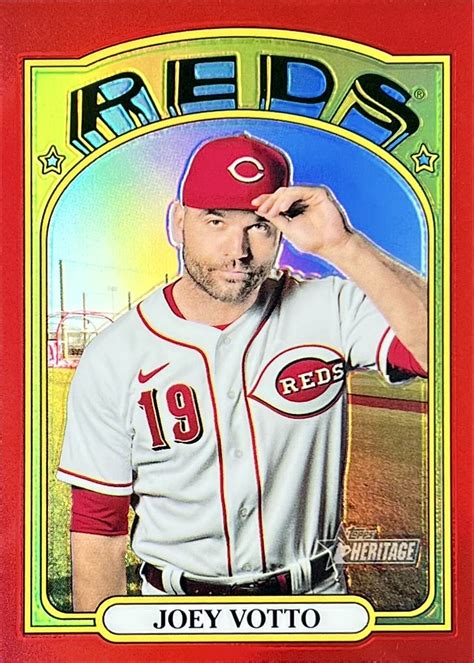 Topps Heritage Chrome Red Refractors Joey Votto Flickr