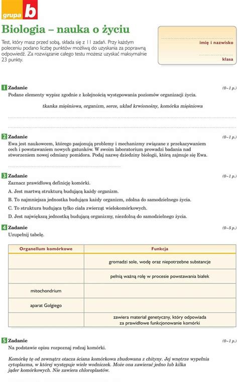 Pin By Zosia On Biologia Education Testy Biology