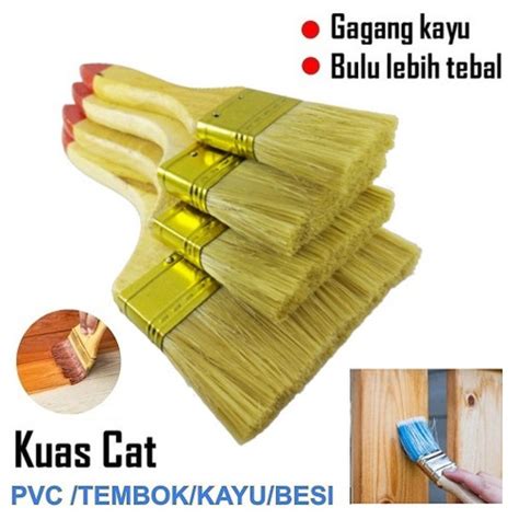 Jual Kuas Cat Gagang Kayu Kuas Cat Tembok Kayu Besi Cat Paint Brush