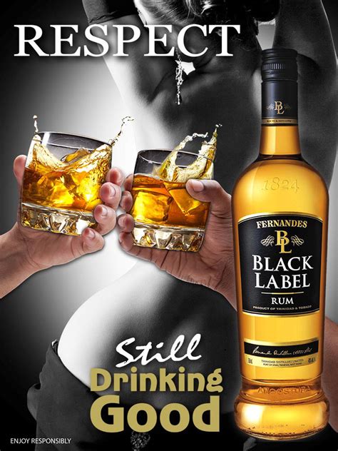 Black Label Rum Botellas