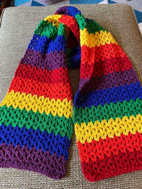 Arco iris Orgullo gay brillante Pañuelo con punto en V Etsy España