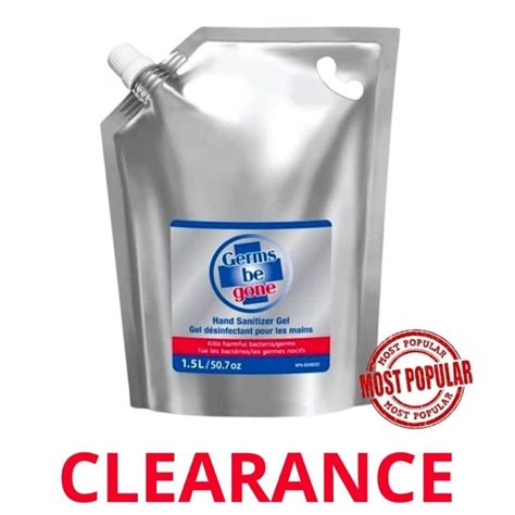Wholesale Hand Sanitizer Gel Foil Refill Bag Refill 62 Alcohol 15 L