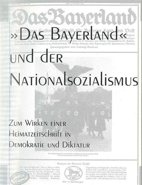 Ulla Britta Vollhardt Das Bayerland Und Der Nationalsozialismus