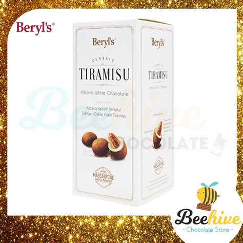 Beryl S Tiramisu Almond White Chocolate 200g