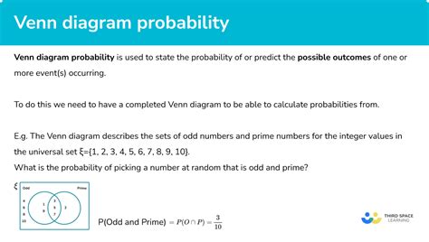 Venn Diagram Probability - Steps, Examples & Worksheet