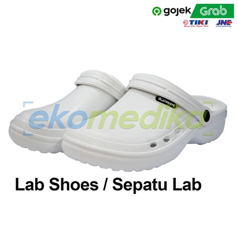 Jual Sandal Lab Sandal Praktikum Laboratorium Lab Shoes Sandal Dokter Perawat Komin Putih