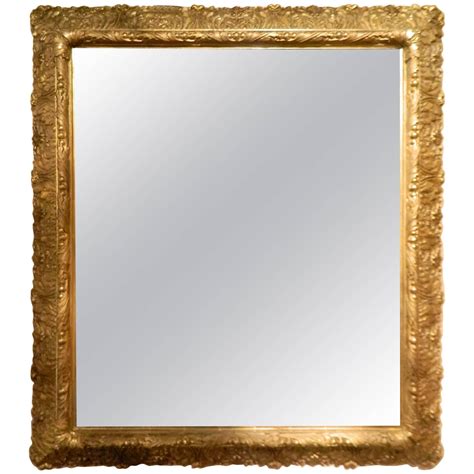 English Gold Leaf And Water Gilding Trim Mirror Circa 1850 1880 For Sale At 1stdibs