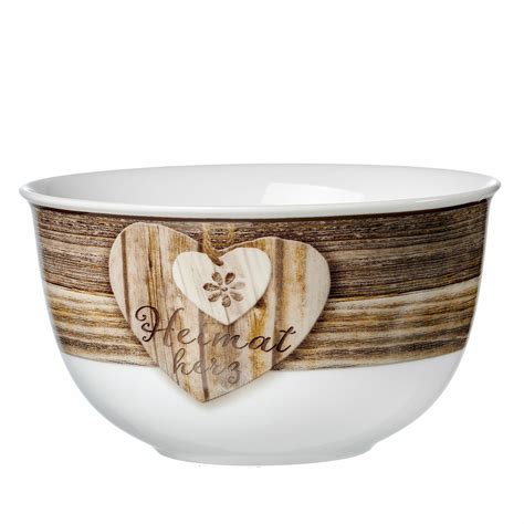 X Dessert Sch Ssel Herz Chalet Bowl Schalen M Sli Salat Porzellan