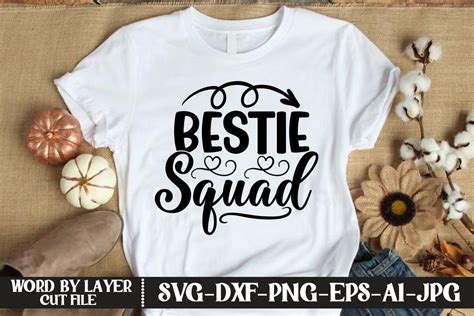 Bestie Squad Svg Cut File Graphic By Kfcrafts Creative Fabrica