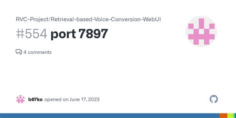 Port Issue Rvc Project Retrieval Based Voice Conversion