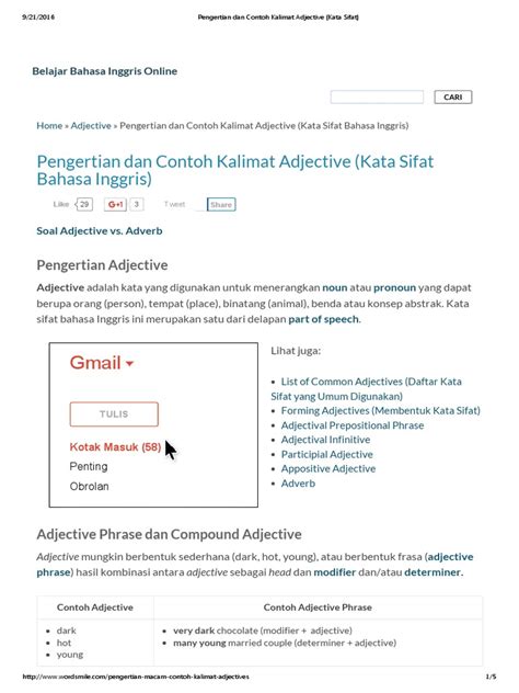 Contoh Kalimat Adjective Clause Dan Adjective Phrase Pulp