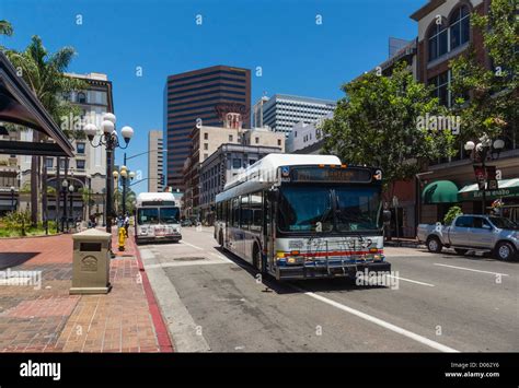 Bus in San Diego, USA Stock Photo - Alamy