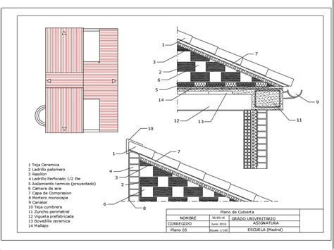 Cubierta Inclinada En Autocad Descargar Cad Gratis Kb Bibliocad